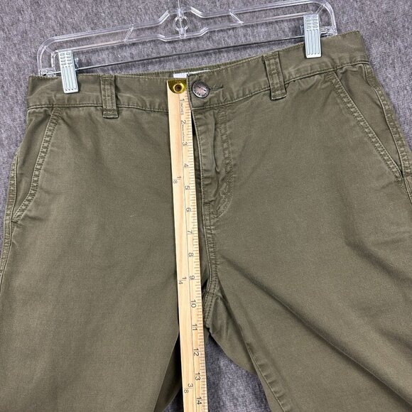 Current/Elliott Olive Green Ankle Pants Womens Size 28 Cotton Comfortable - Picture 13 of 14